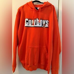 3XL Orange Oklahoma State Cowboys Appliquéd Hoodie